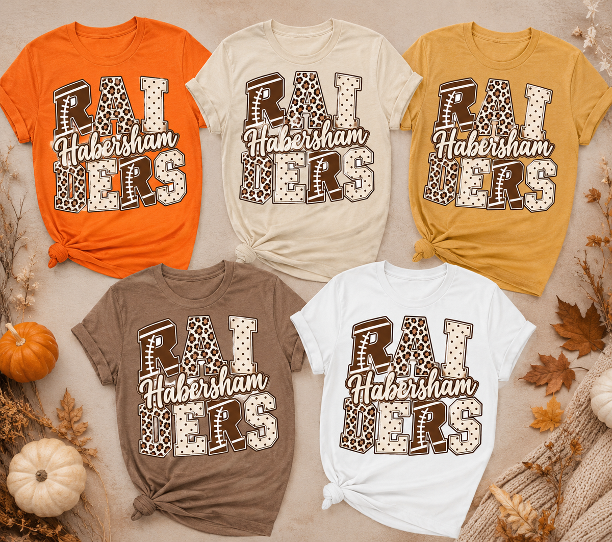 Habersham Raiders Camo Spirit Shirt | Raiders Football Tee