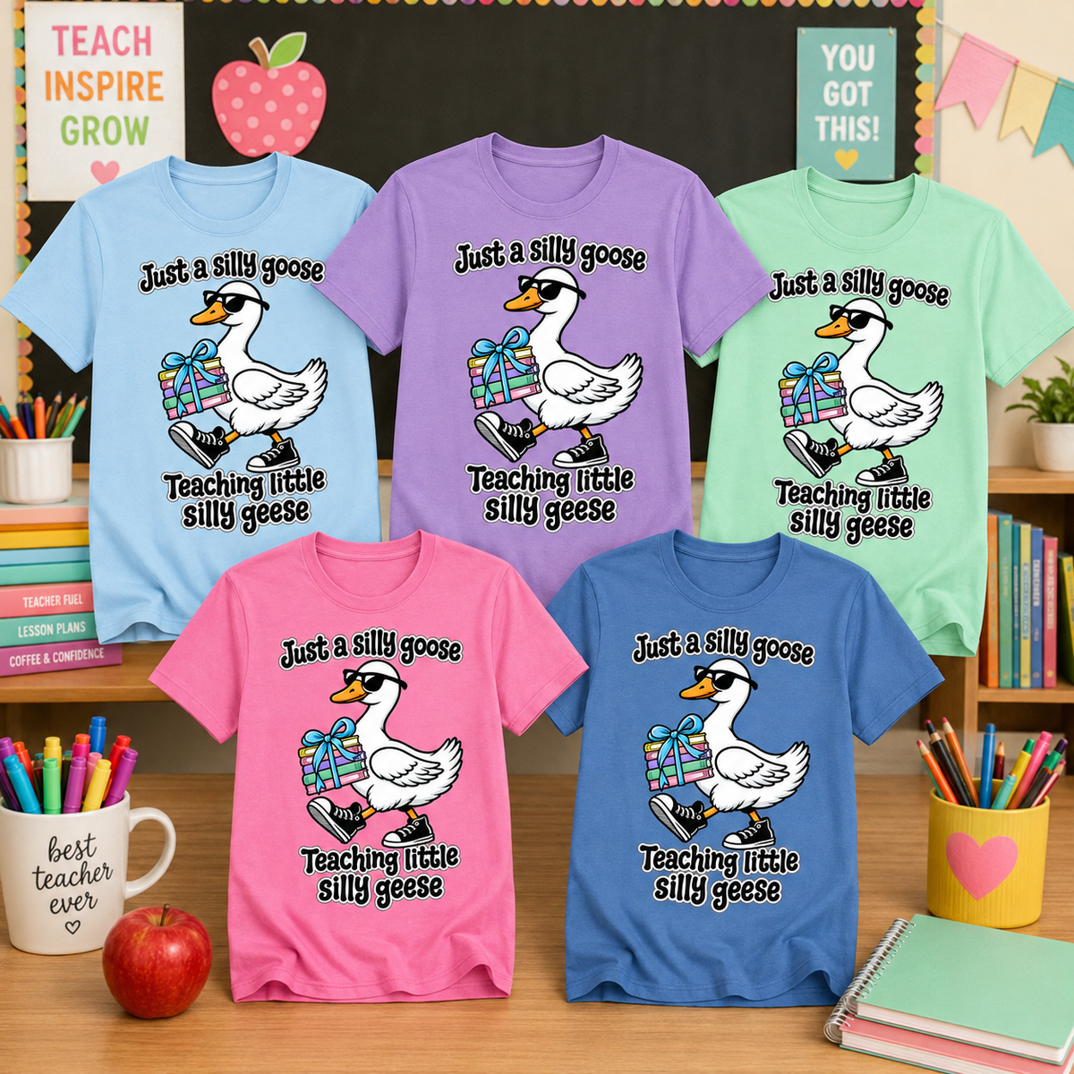 Silly Goose Teacher Shirt | Teaching Little Silly Geese Teacher Tee