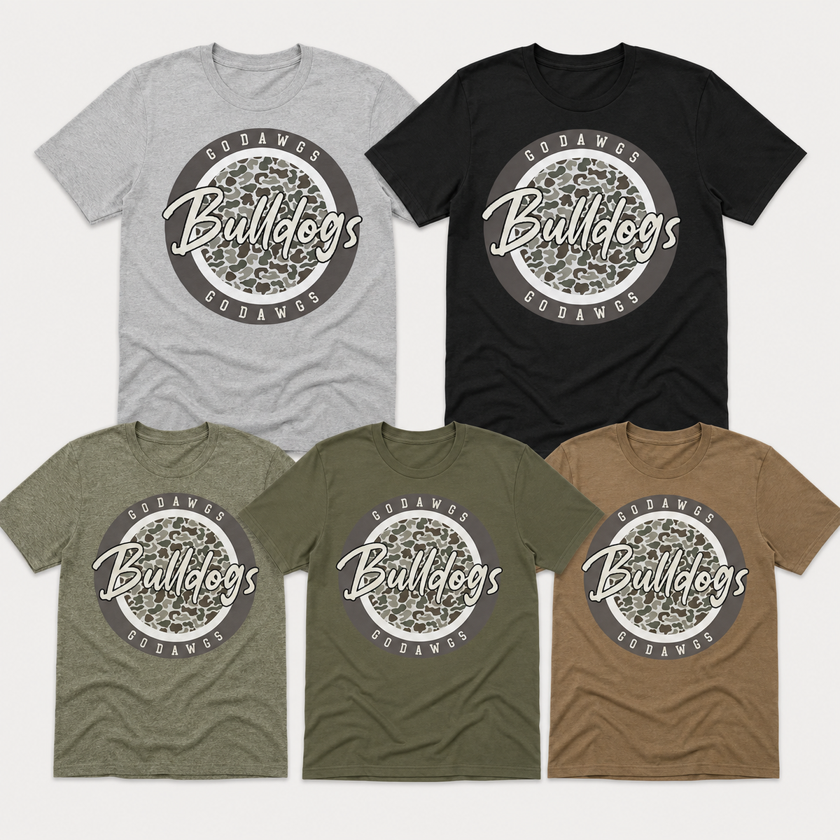 Bulldogs Camo Spirit Shirt | Go Dawgs Game Day Tee