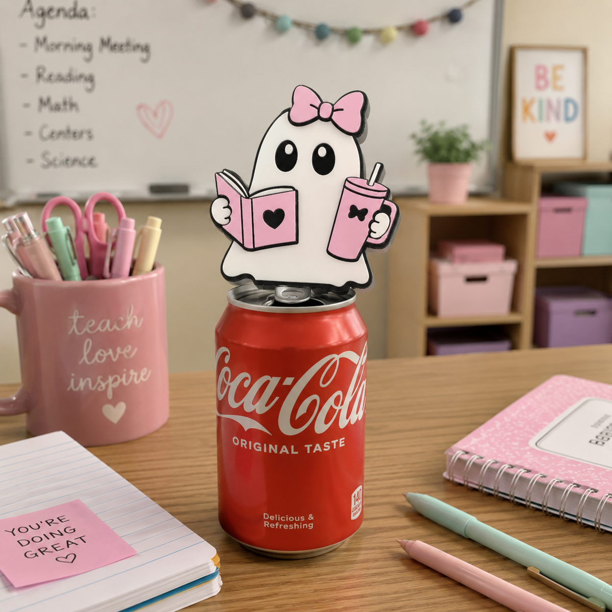 3D Bookish Ghost Teacher Desk Bundle