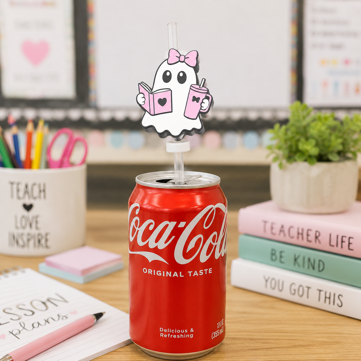 3D Bookish Ghost Teacher Desk Bundle
