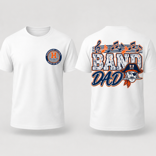 Habersham Central Band of Blue Band Dad Shirt