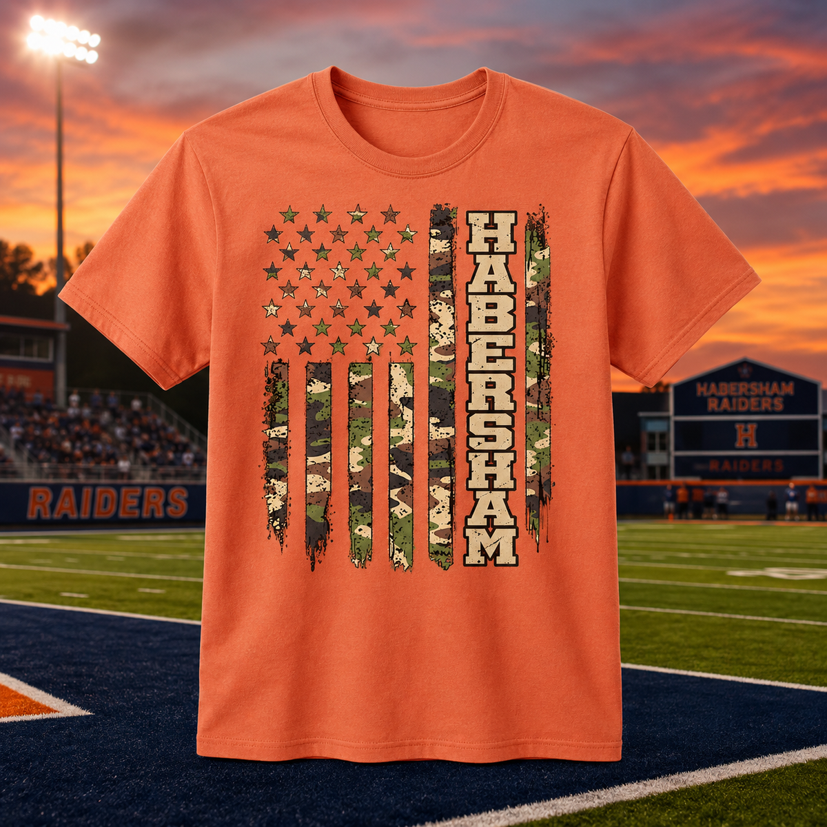 Habersham Camo Flag T-Shirt