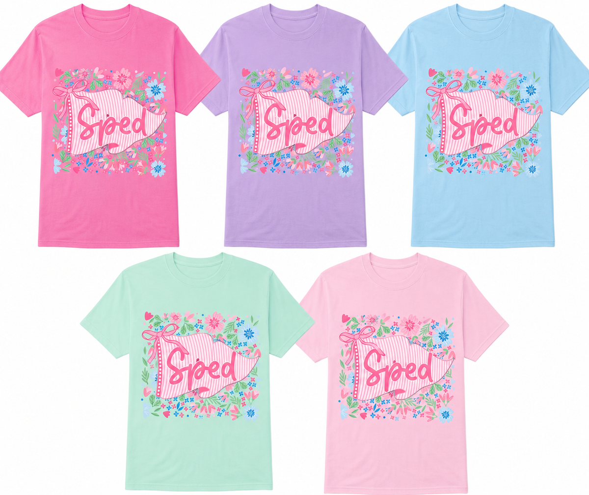 SPED Coquette Floral Pennant Shirt