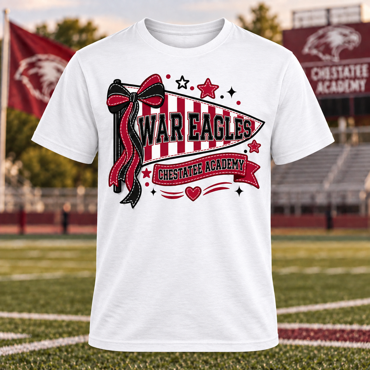 War Eagles Chestatee Academy Pennant T-Shirt