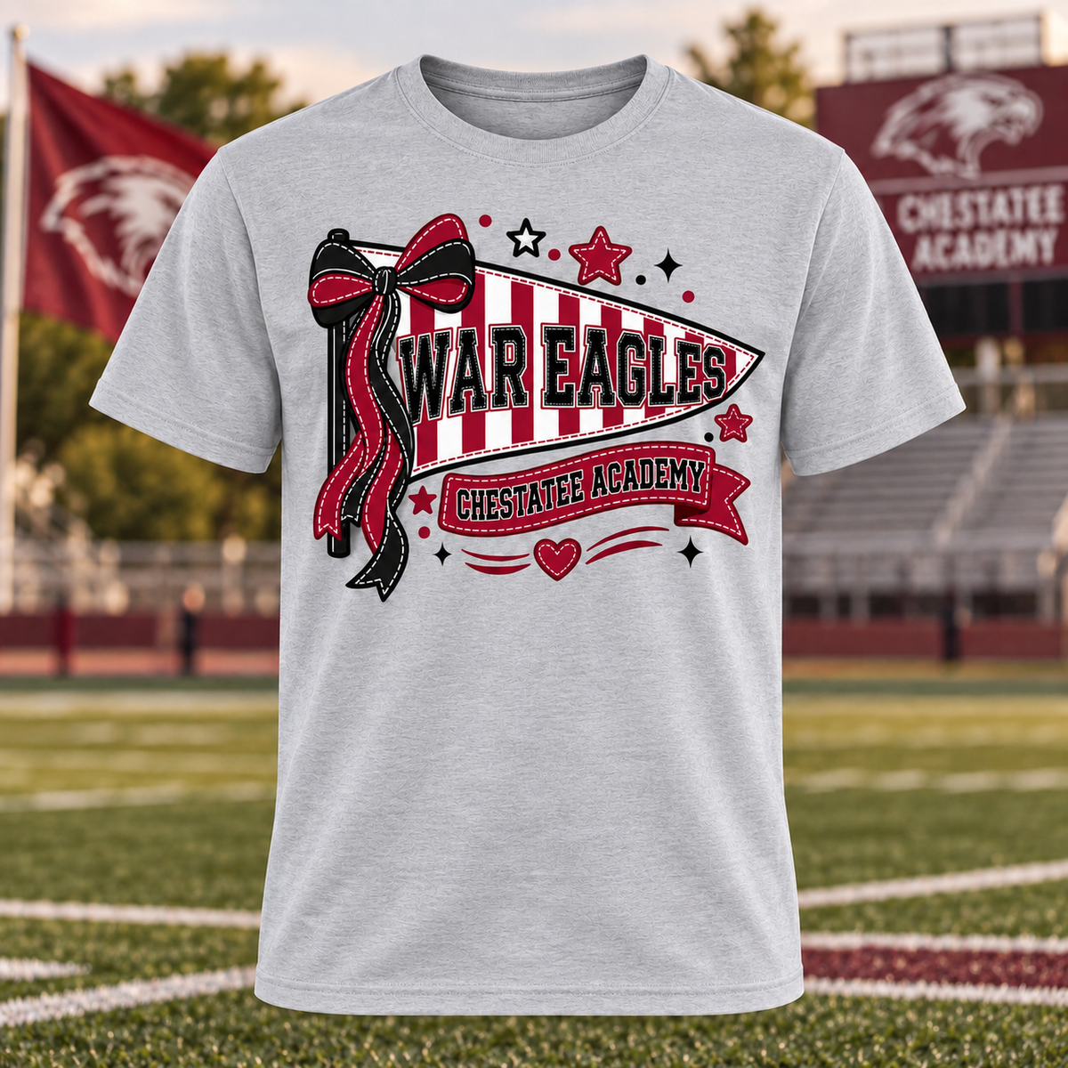 War Eagles Chestatee Academy Pennant T-Shirt