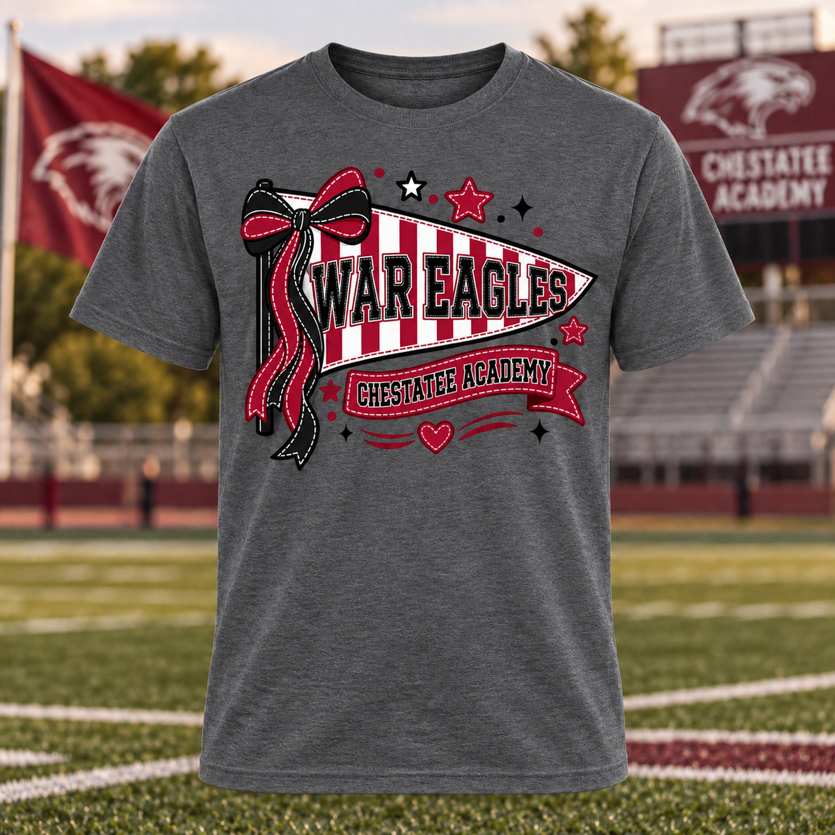 War Eagles Chestatee Academy Pennant T-Shirt
