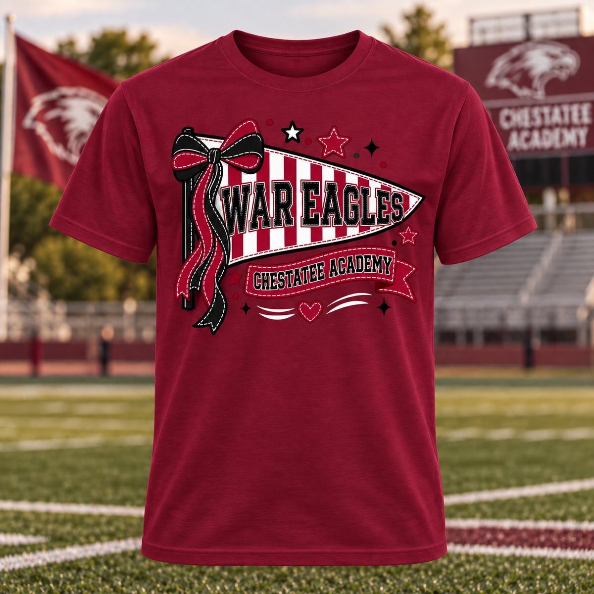 War Eagles Chestatee Academy Pennant T-Shirt