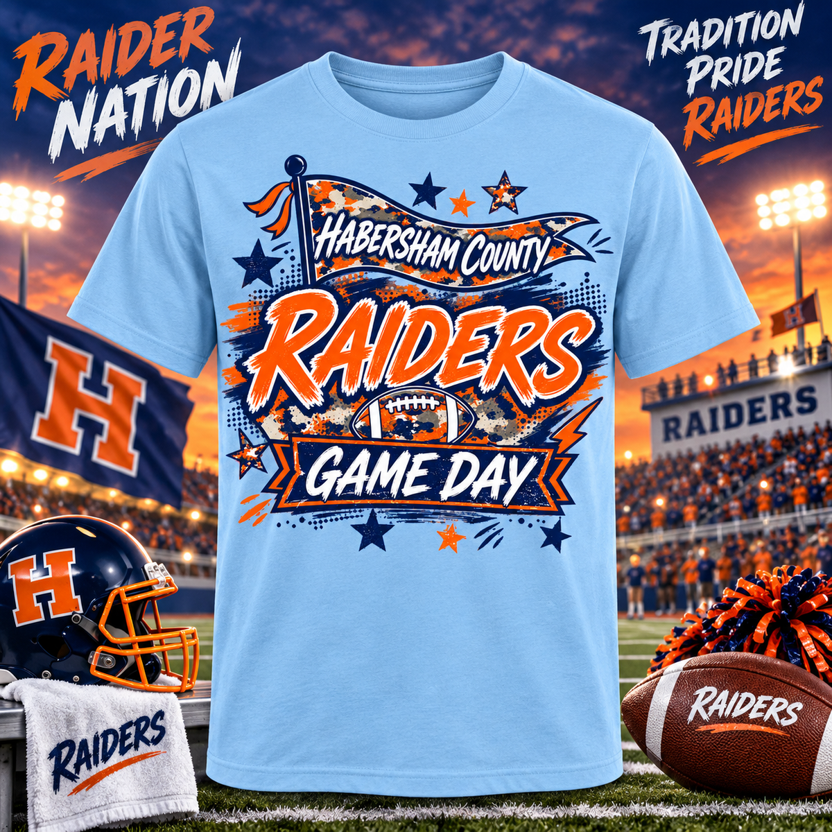 Habersham County Raiders Game Day T-Shirt