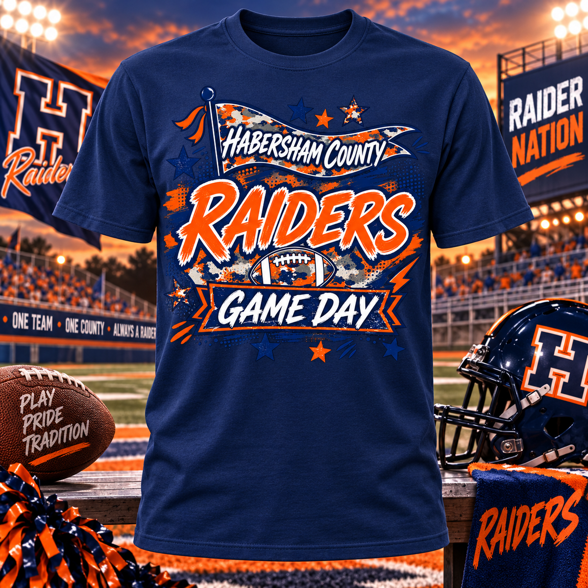 Habersham County Raiders Game Day T-Shirt