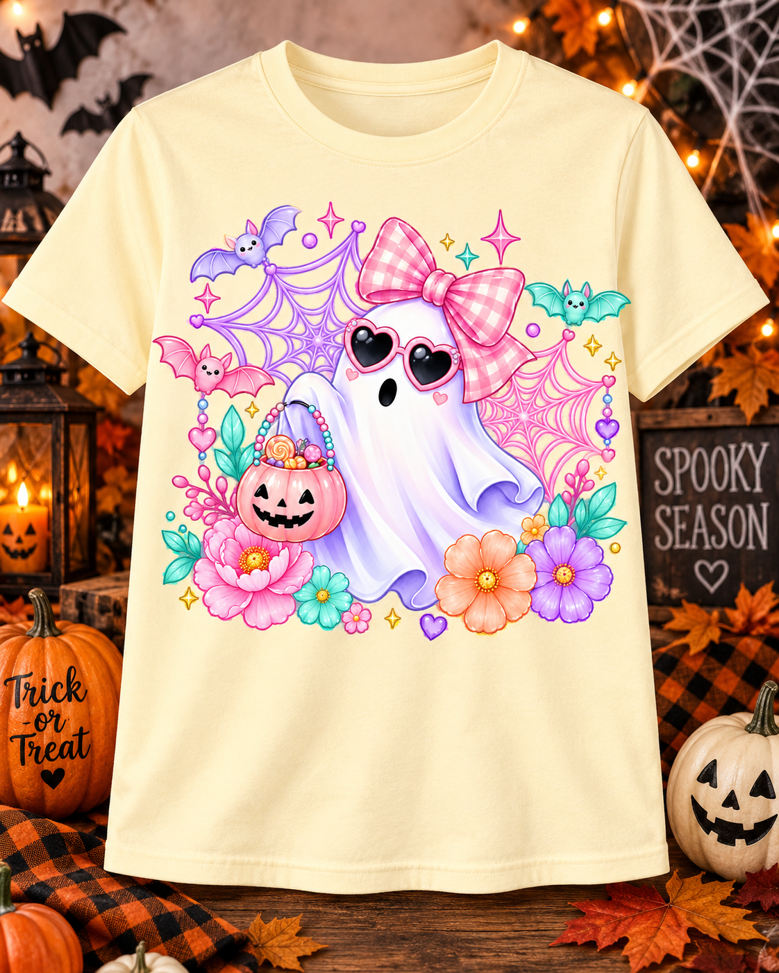 Cute Pastel Halloween Ghost Shirt 🎀👻