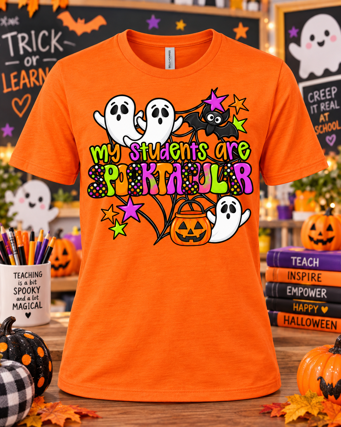 My Students Are Spooktacular Halloween Teacher Shirt