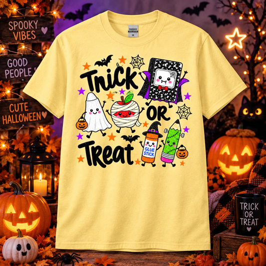 Cute Halloween Classroom Shirt | Trick or Treat Teacher Tee