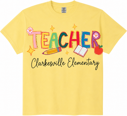 Personalized Librarian, PARA, SPED & Teacher T-Shirt | Custom School Name