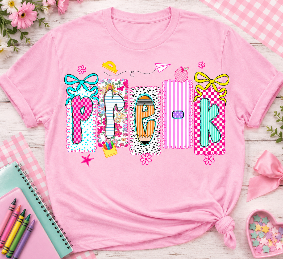 Striped Preppy Back To School T-Shirt | Personalized Grade Shirt