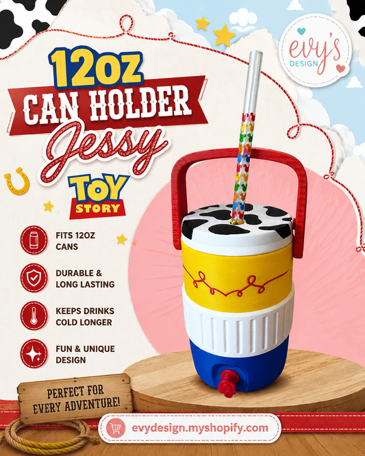 3D  12oz Jessie Can Holder – Toy Story Inspired
