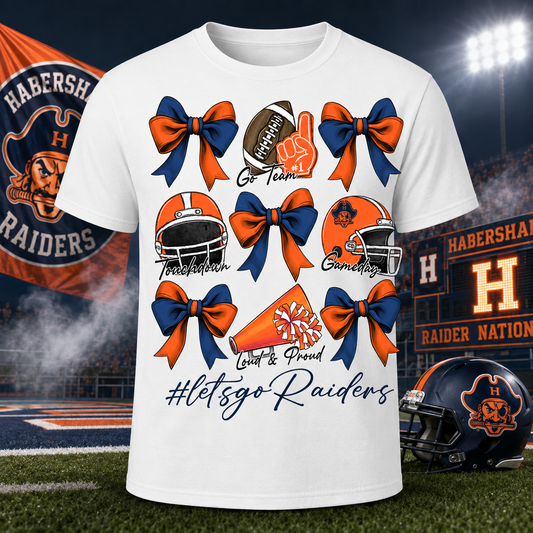 Habersham Raiders Game Day Bow Tee