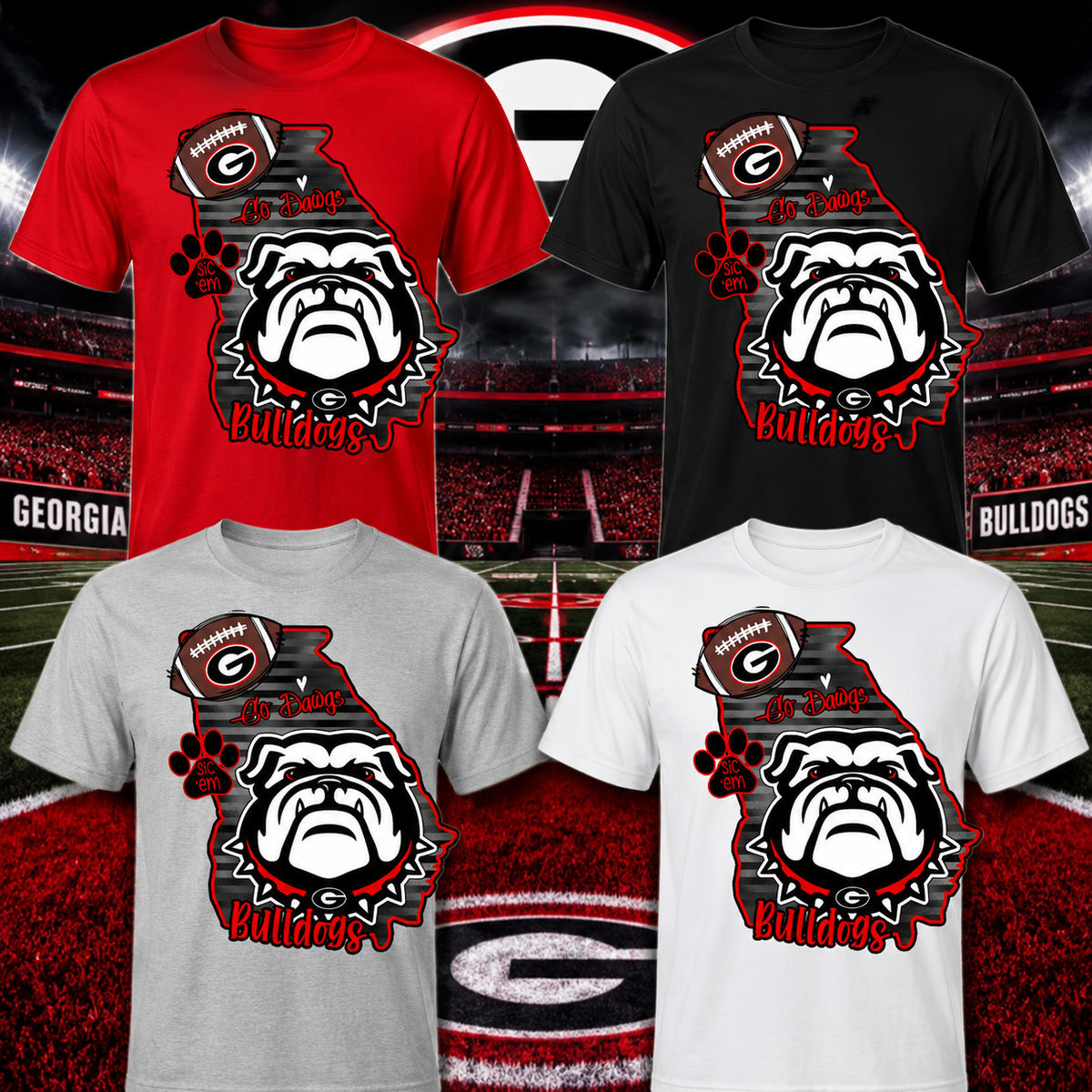 Georgia Bulldogs Game Day Tee