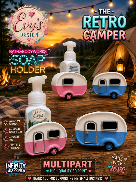 3D 🏕️ Retro Camper Soap Holder