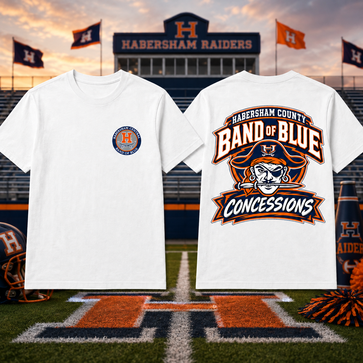 Habersham Raiders Game Day Bow Tee (Copy)