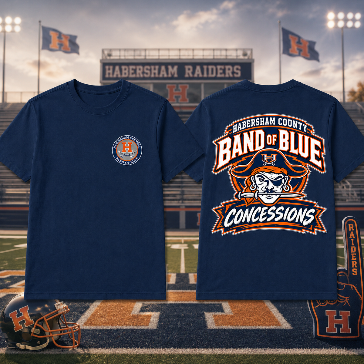 Habersham Raiders Game Day Bow Tee (Copy)