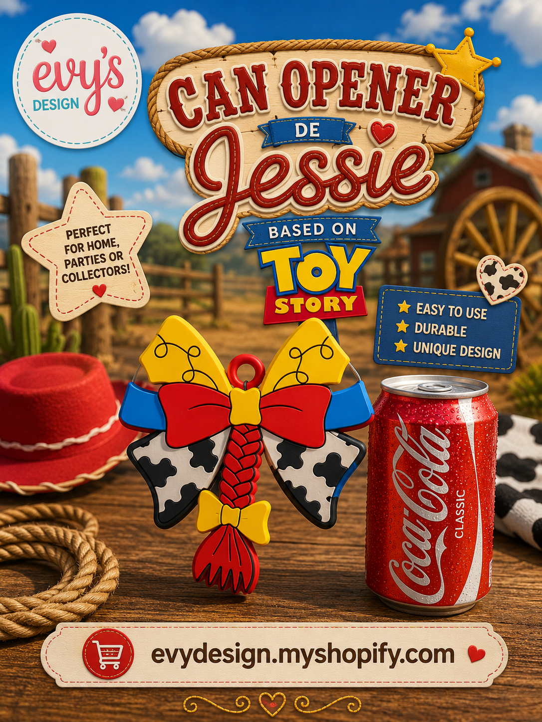 3D  12oz Jessie Can Holder – Toy Story Inspired
