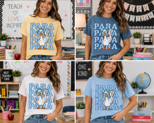 Para Goose Teacher Shirt – Cute Back to School Tee