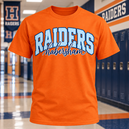 Habersham Raiders Varsity Spirit Shirt 🧡💙