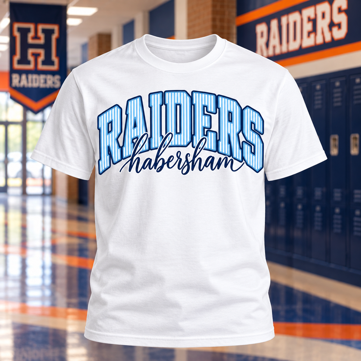 Habersham Raiders Varsity Spirit Shirt 🧡💙