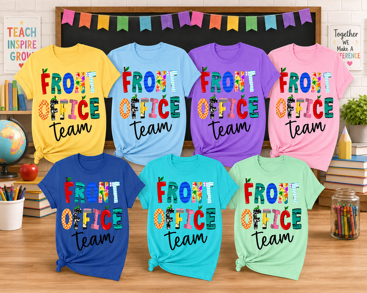 Front Office Team School Supplies T-Shirt