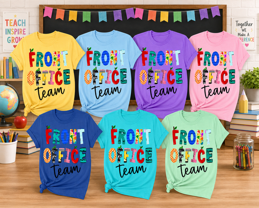 Front Office Team School Supplies T-Shirt