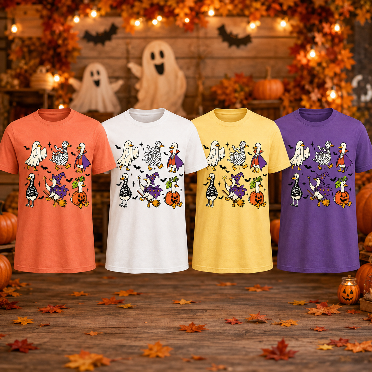 Halloween Duck Crew T-Shirt