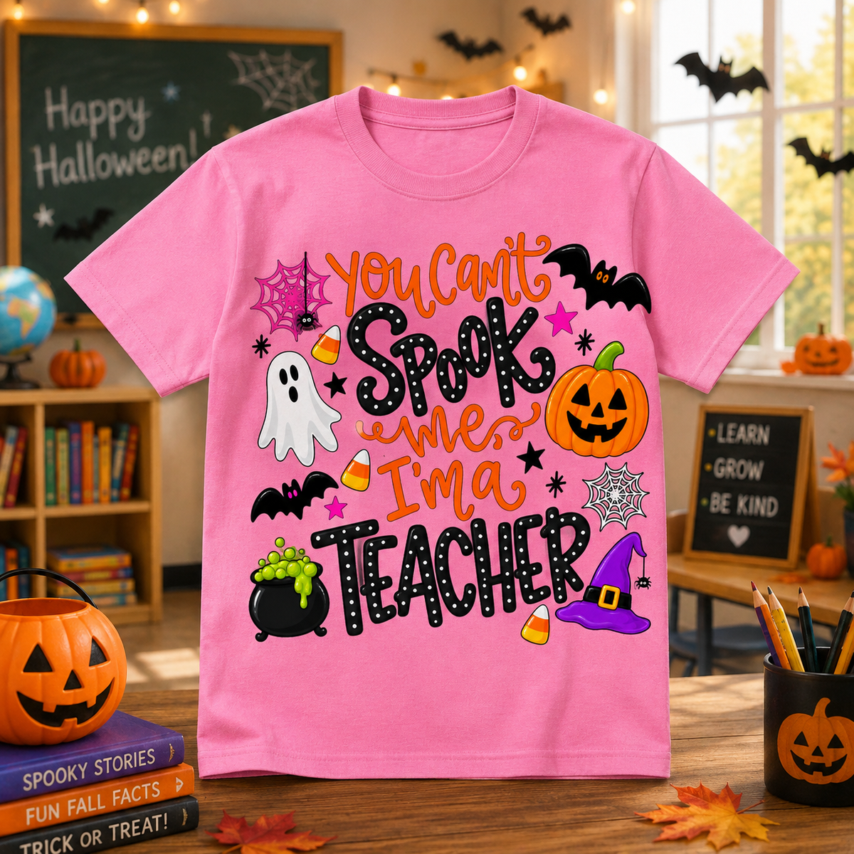 You Can’t Spook Me, I’m a Teacher Halloween Shirt 🎃👻