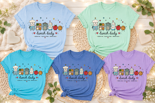 Lunch Lady Shirt – Cute Cafeteria Staff T-Shirt | Teacher & School Nutrition Team Gift