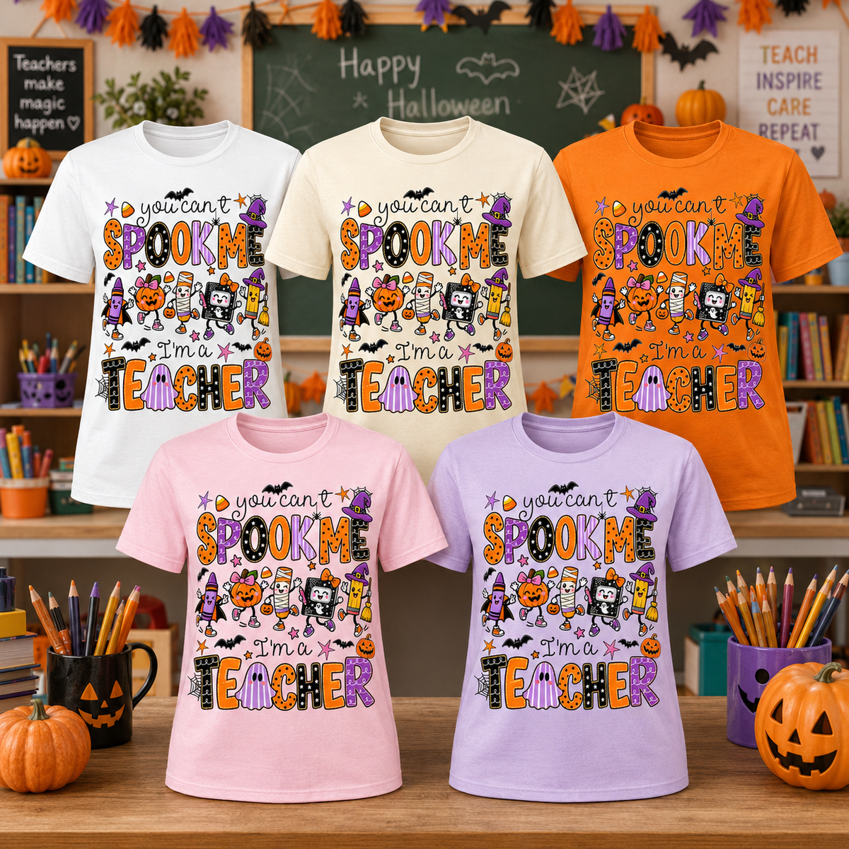 You Can’t Spook Me, I’m a Teacher Halloween Shirt