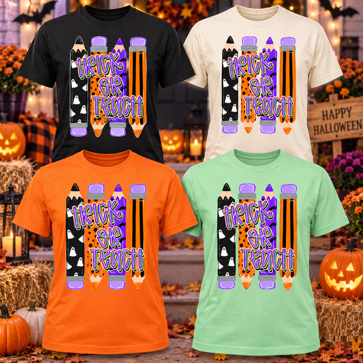 Trick or Teach Halloween Teacher Shirt