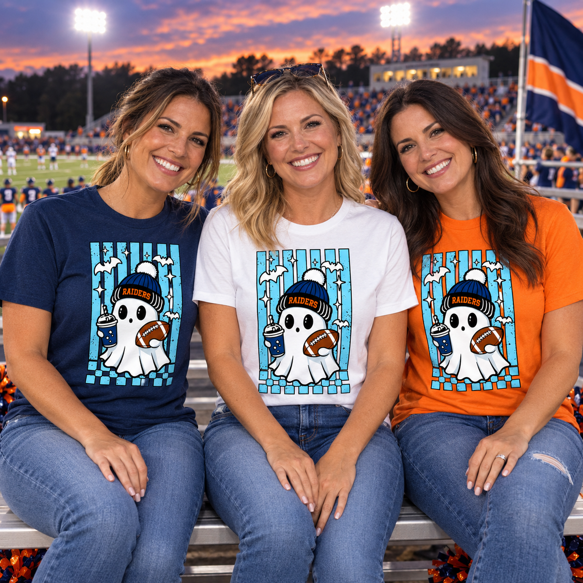 Habersham Raiders Halloween Ghost Shirt