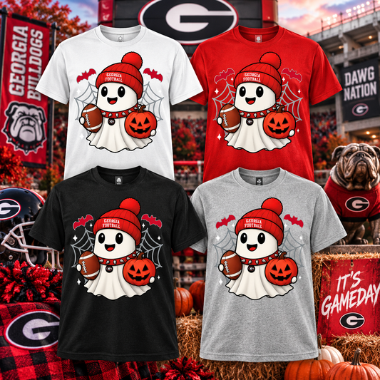 Georgia Bulldogs Ghost Football Halloween Shirt