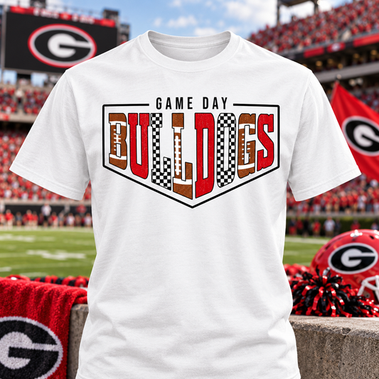 Game Day Bulldogs Football T-Shirt | Georgia Game Day Tee
