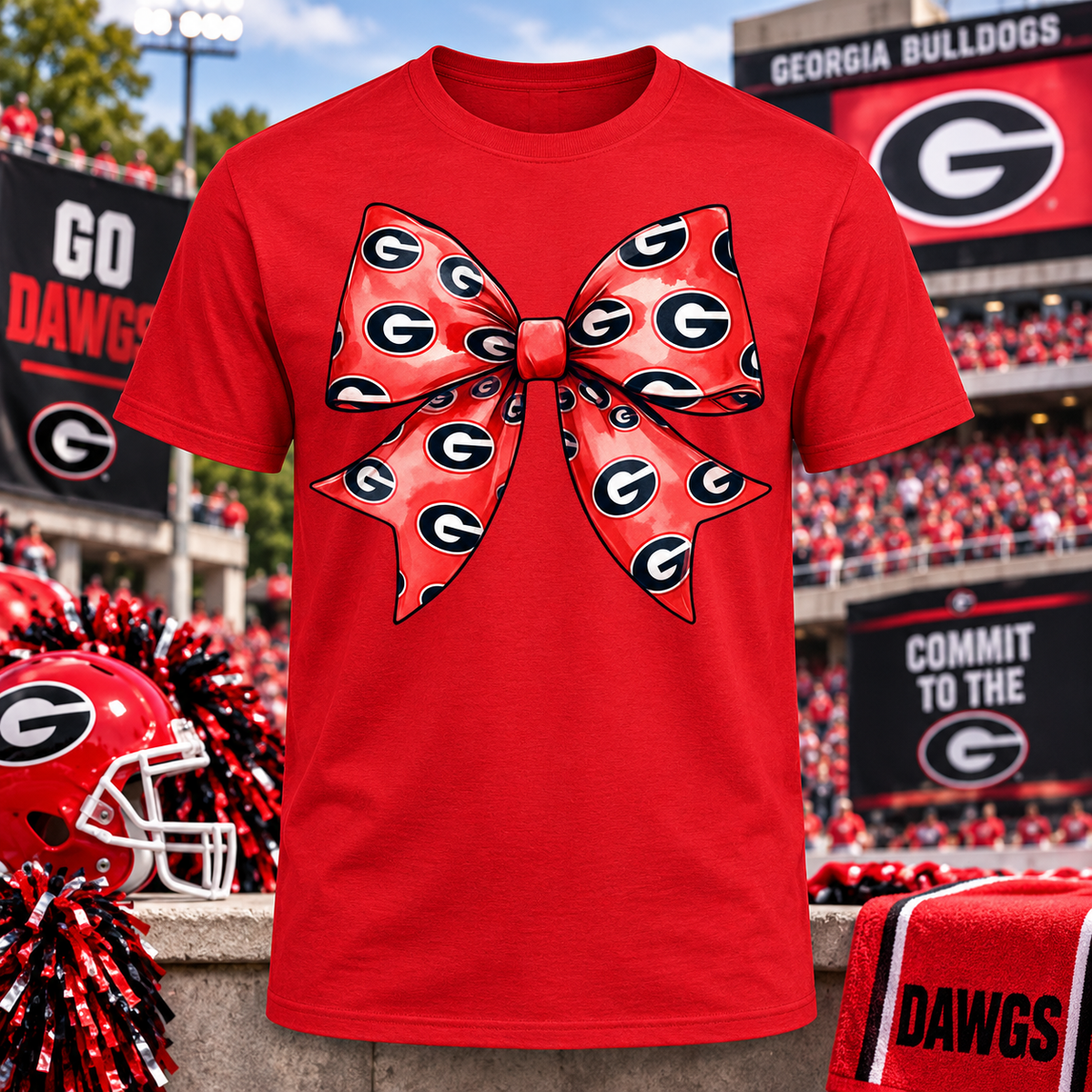 Georgia Bulldogs Bow Shirt