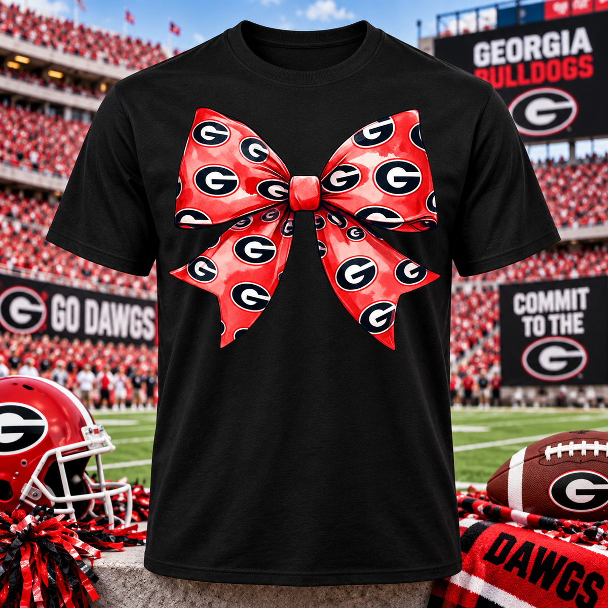 Georgia Bulldogs Bow Shirt