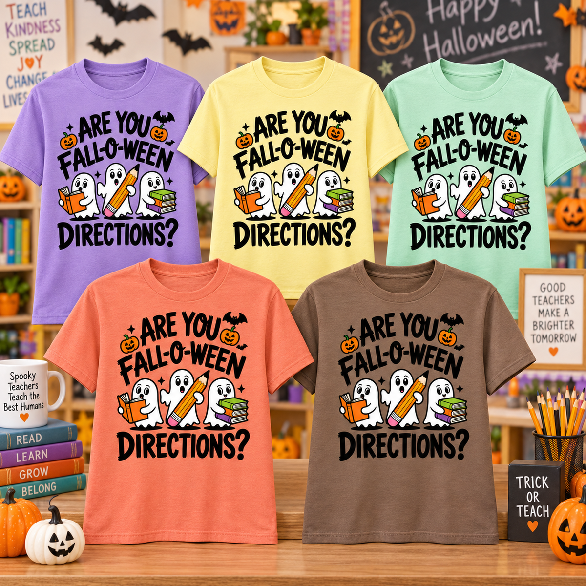 Are You Fall-O-Ween Directions? Teacher Halloween Shirt