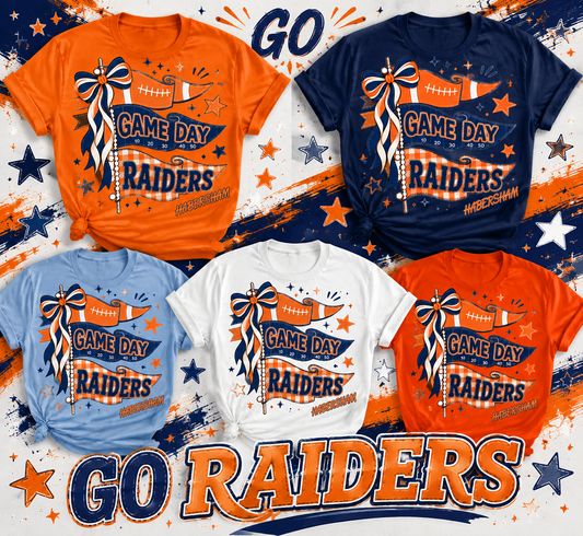 Game Day Raiders Pennant Shirt | Habersham Raiders Spirit Tee