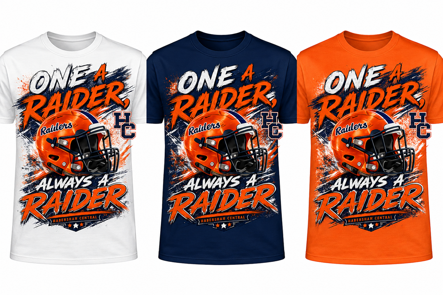 Habersham 🧡💙 Once a Raider, Always a Raider T-Shirt 💙🧡