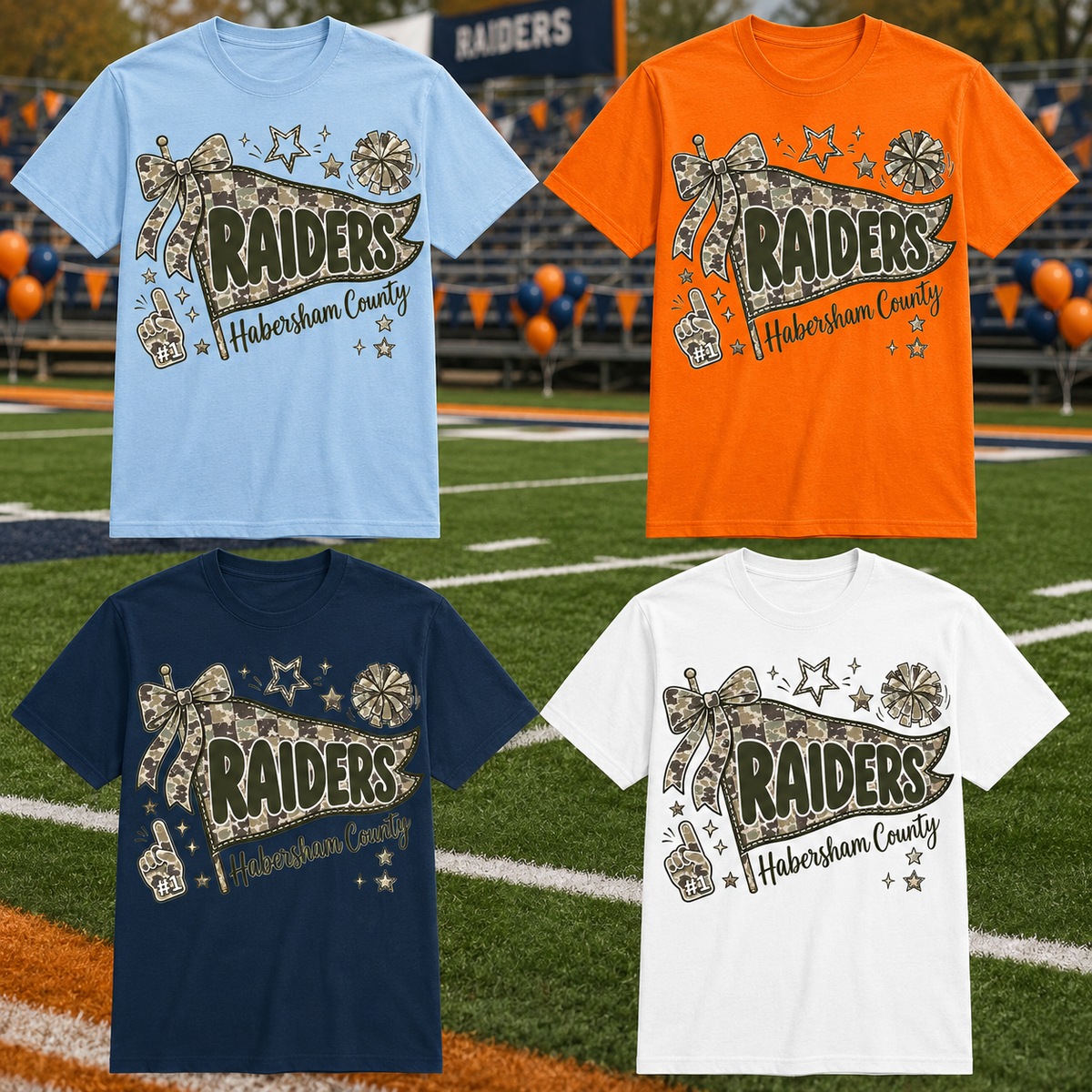 Habersham County Raiders Camo Spirit Tee
