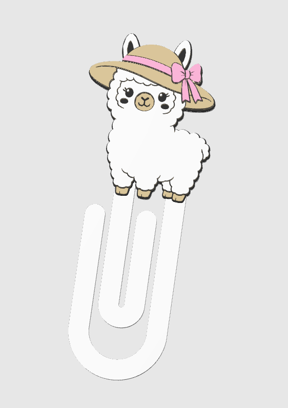 Cute Summer Llama Desk Bundle – Pink Edition