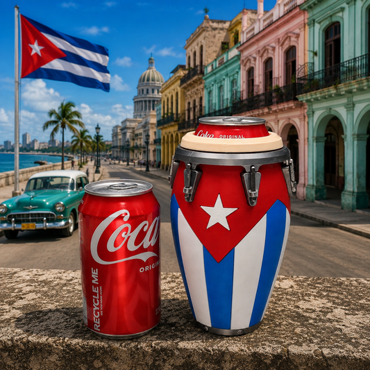3D 12 oz Cuba Flag  Can Holder