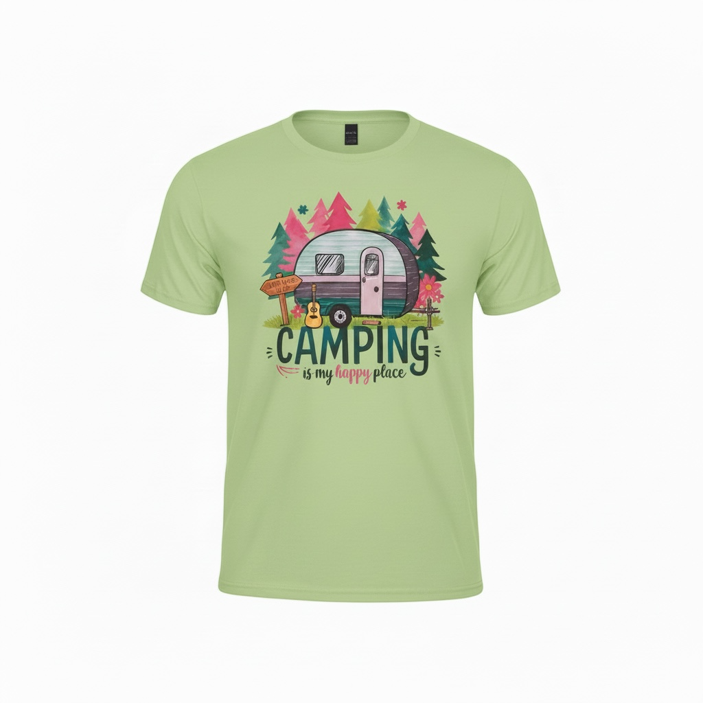 Camping is my happy place T-shirt