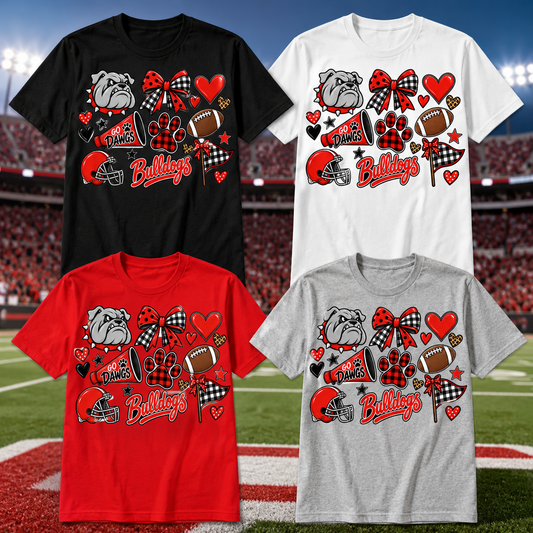 Georgia Bulldogs Game Day Collage Tee | Go Dawgs Shirt