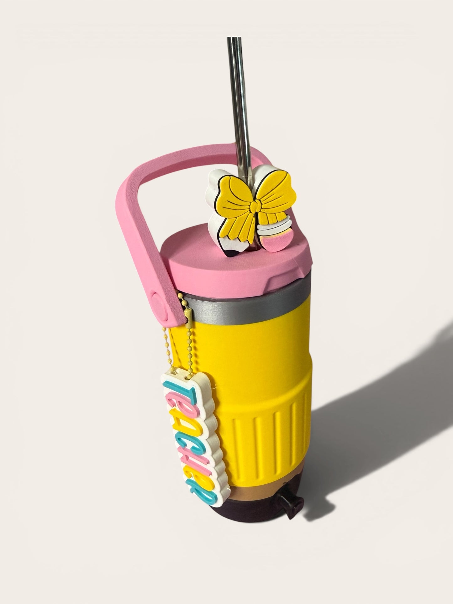 Teacher Pencil Cooler Koozie